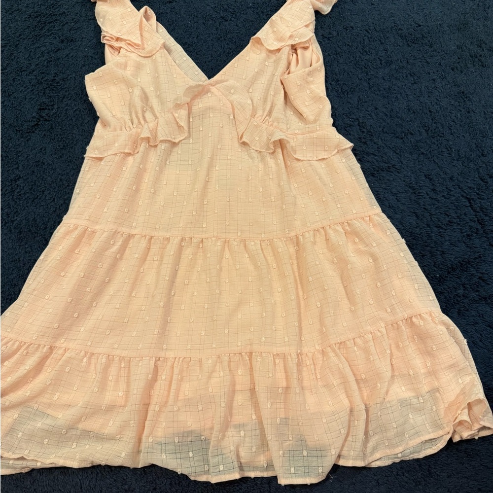 Charming Pink Ruffle Kids Dress